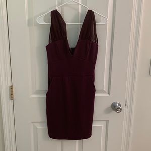 Night out dark purple dress